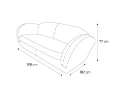 Habitat Layla Velvet 3 Seater Sofa - Yellow -Sofa Discount Store 8889797 R E001