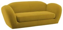Habitat Layla Velvet 3 Seater Sofa - Yellow -Sofa Discount Store 8889797 R Z008A