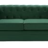 Habitat Chesterfield Velvet 2 Seater Sofa - Green
