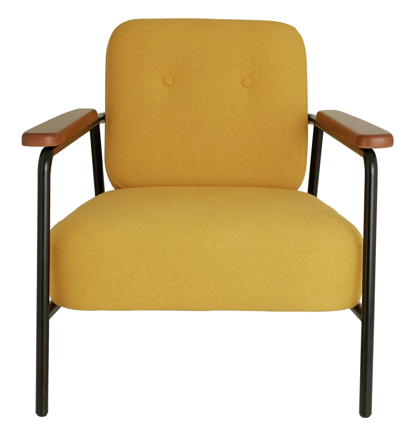 Habitat Cooper Fabric Armchair - Yellow 3 Habitat Cooper Fabric Armchair - Yellow