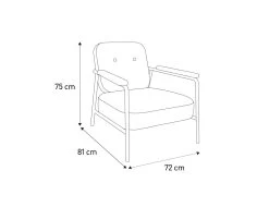 Habitat Cooper Fabric Armchair - Yellow 18 Habitat Cooper Fabric Armchair - Yellow -Sofa Discount Store 8899244 R Z020A