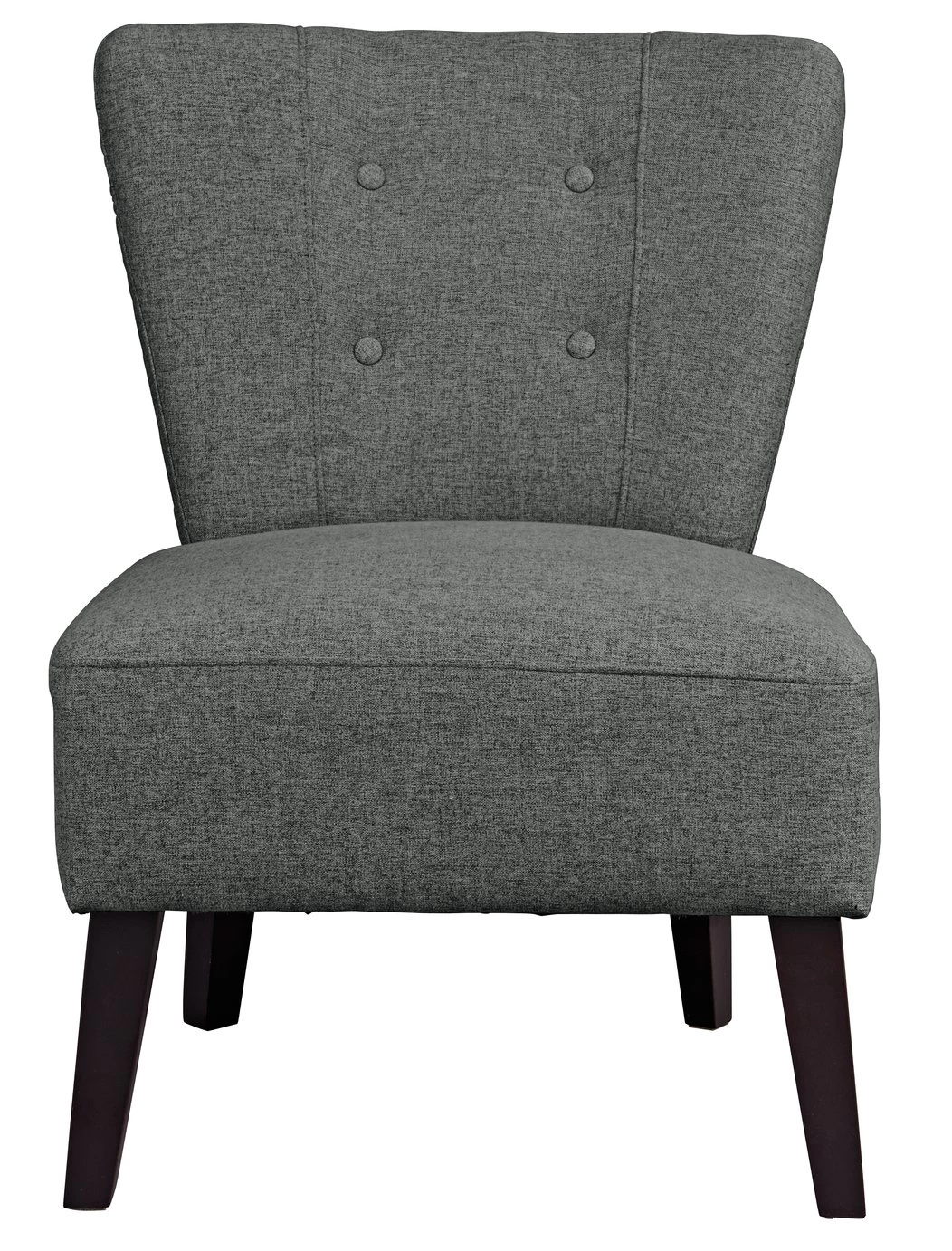 Habitat Delilah Fabric Cocktail Chair - Charcoal 3 Habitat Delilah Fabric Cocktail Chair - Charcoal