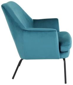 Habitat Celine Velvet Accent Chair - Teal -Sofa Discount Store 8954732 R Z002A