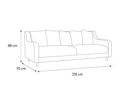 Habitat Swift Velvet 3 Seater Sofa - Moss Green -Sofa Discount Store 8957870 R E020