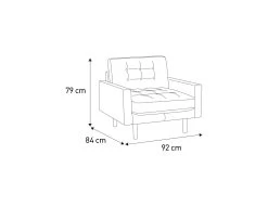 Habitat Fenner Velvet Fabric Armchair - Orange -Sofa Discount Store 8962982 R Z020A