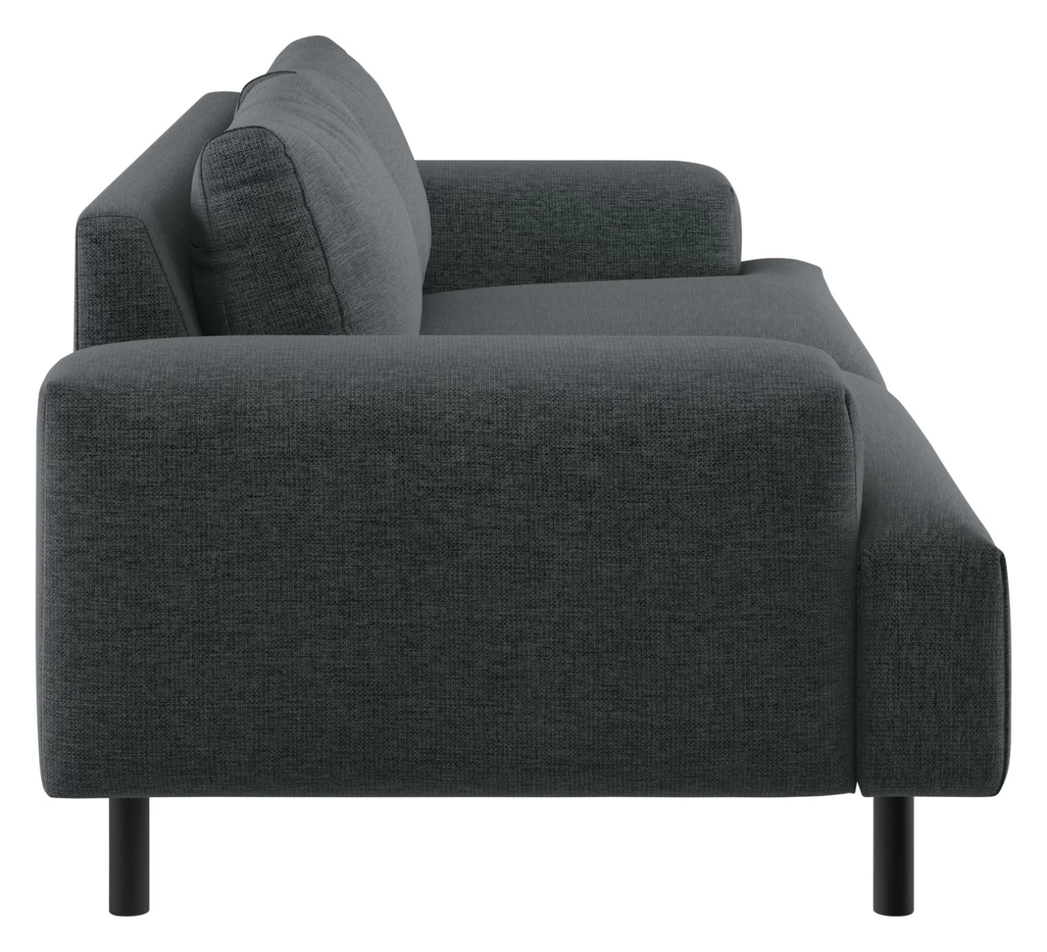 Habitat Julien Fabric 3 Seater Sofa - Charcoal 7 Habitat Julien Fabric 3 Seater Sofa - Charcoal - Image 5