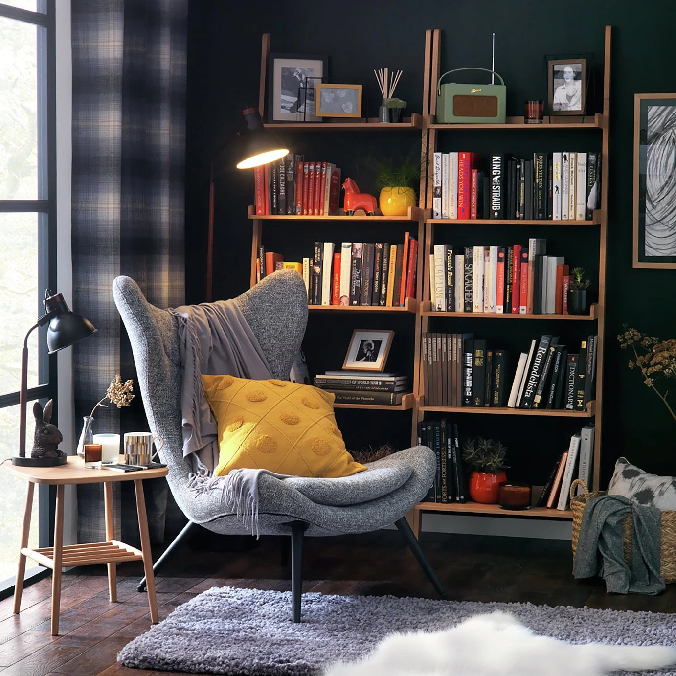 Habitat Robbie Fabric Accent Chair - Grey 10 Habitat Robbie Fabric Accent Chair - Grey - Image 8