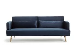 Habitat Andy 3 Seater Velvet Clic Clac Sofa Bed - Blue 15 Habitat Andy 3 Seater Velvet Clic Clac Sofa Bed - Blue -Sofa Discount Store 9160659 R Z004A