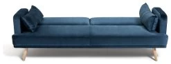 Habitat Andy 3 Seater Velvet Clic Clac Sofa Bed - Blue 16 Habitat Andy 3 Seater Velvet Clic Clac Sofa Bed - Blue -Sofa Discount Store 9160659 R Z006A