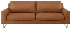 Habitat Lyle Leather 3 Seater Sofa - Tan