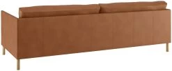 Habitat Hyde 3 Seater Leather Sofa Bed - Tan -Sofa Discount Store 9185005 R Z005A