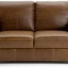 Habitat Milford Leather 2 Seater Sofa - Tan -Sofa Discount Store 9185926 R Z001A