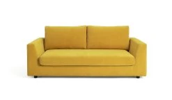 Habitat Brixley Fabric 3 Seater Sofa - Yellow