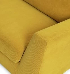 Habitat Brixley Fabric 3 Seater Sofa - Yellow -Sofa Discount Store 9191336 R Z006A
