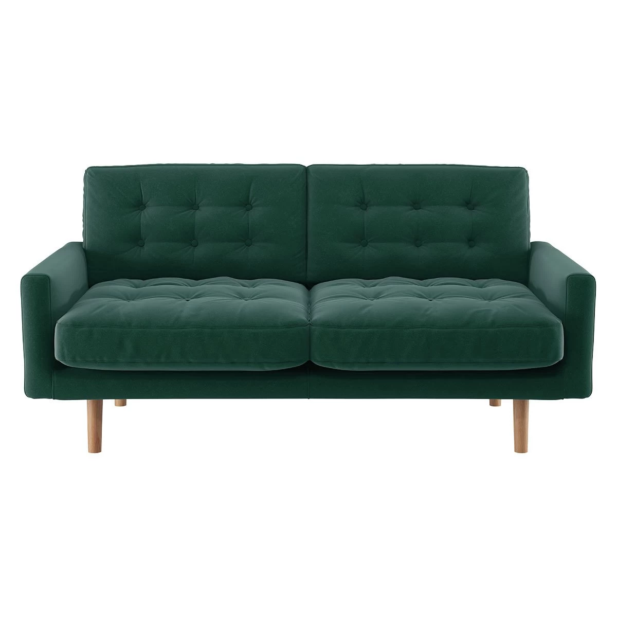 Habitat Fenner Velvet 2 Seater Sofa - Emerald 3 Habitat Fenner Velvet 2 Seater Sofa - Emerald