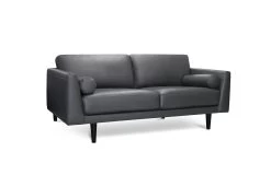 Habitat Jackson Leather 3 Seater Sofa - Grey -Sofa Discount Store 9204601 R Z002A