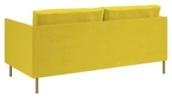 Habitat Hyde Velvet 2 Seater Sofa - Yellow -Sofa Discount Store 9204931 R Z003A