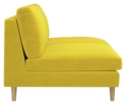 Habitat Teo Velvet 2 Seater Sofa - Yellow -Sofa Discount Store 9216840 R Z004A
