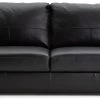 Habitat Milford Leather 4 Seater Sofa - Black -Sofa Discount Store 9223163 R Z001A