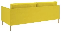 Habitat Hyde Velvet 3 Seater Sofa - Yellow 13 Habitat Hyde Velvet 3 Seater Sofa - Yellow -Sofa Discount Store 9266292 R Z003A