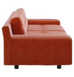 Habitat Hendricks Velvet 3 Seater Sofa - Orange -Sofa Discount Store 9299166 R Z004A