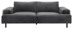 Habitat Julien Velvet 3 Seater Sofa - Grey