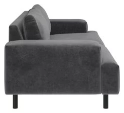 Habitat Julien Velvet 3 Seater Sofa - Grey -Sofa Discount Store 9301542 R Z004A