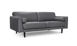 Habitat Jackson Leather 4 Seater Sofa - Grey -Sofa Discount Store 9303203 R Z002A