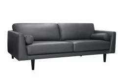 Habitat Jackson Leather 4 Seater Sofa - Grey -Sofa Discount Store 9303203 R Z004A