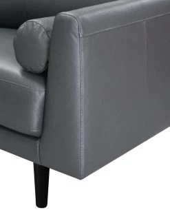 Habitat Jackson Leather 4 Seater Sofa - Grey -Sofa Discount Store 9303203 R Z006A