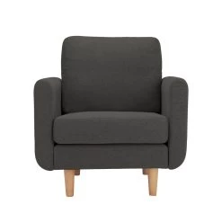 Habitat Remi Fabric Armchair In A Box - Charcoal