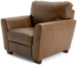 Habitat Milford Leather Armchair - Tan -Sofa Discount Store 9308370 R Z002A