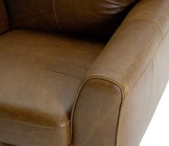 Habitat Milford Leather Armchair - Tan -Sofa Discount Store 9308370 R Z006A