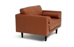 Habitat Jackson Leather Cuddle Chair - Tan -Sofa Discount Store 9309939 R Z004A