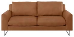 Habitat Lyle Leather 2 Seater Sofa - Tan