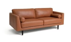 Habitat Jackson Leather 3 Seater Sofa - Tan -Sofa Discount Store 9335147 R Z002A