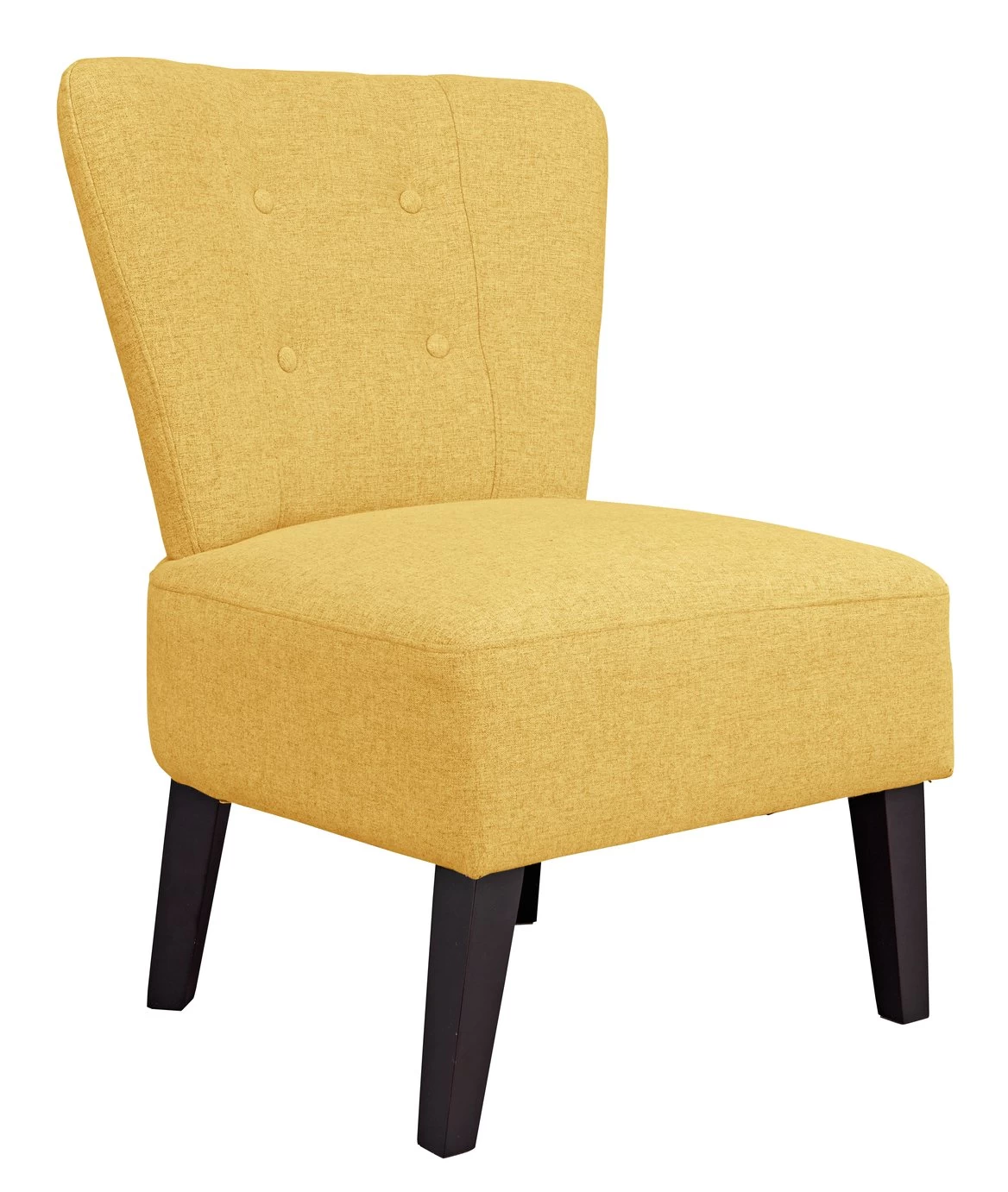 Habitat Delilah Fabric Cocktail Chair - Yellow 7 Habitat Delilah Fabric Cocktail Chair - Yellow - Image 5