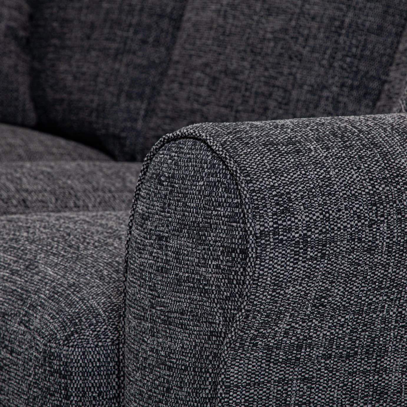 Habitat Lisbon Fabric Corner Sofa - Charcoal 11 Habitat Lisbon Fabric Corner Sofa - Charcoal - Image 9