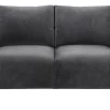 Habitat Julien Velvet 2 Seater Sofa - Grey