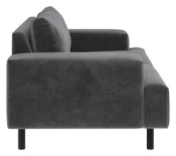 Habitat Julien Velvet 2 Seater Sofa - Grey -Sofa Discount Store 9359989 R Z004A