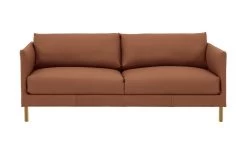 Habitat Hyde Leather 3 Seater Sofa - Tan