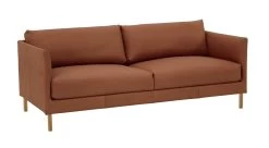 Habitat Hyde Leather 3 Seater Sofa - Tan -Sofa Discount Store 9372502 R Z008A