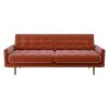 Habitat Fenner Velvet 3 Seater Sofa - Orange -Sofa Discount Store 9374232 R Z001A