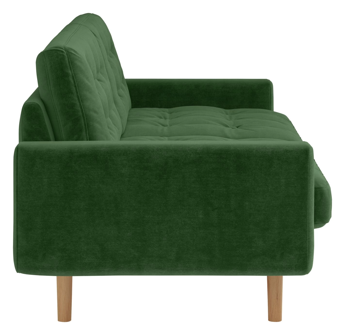 Habitat Fenner Velvet 2 Seater Sofa - Moss Green 8 Habitat Fenner Velvet 2 Seater Sofa - Moss Green - Image 6