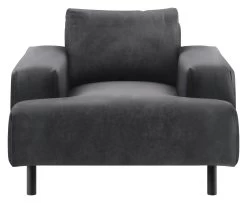 Habitat Julien Velvet Armchair - Grey