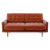 Habitat Fenner Velvet 2 Seater Sofa - Orange -Sofa Discount Store 9387119 R Z001A