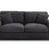 Habitat Lisbon Fabric 3 Seater Sofa - Charcoal -Sofa Discount Store 9397460 R Z001A