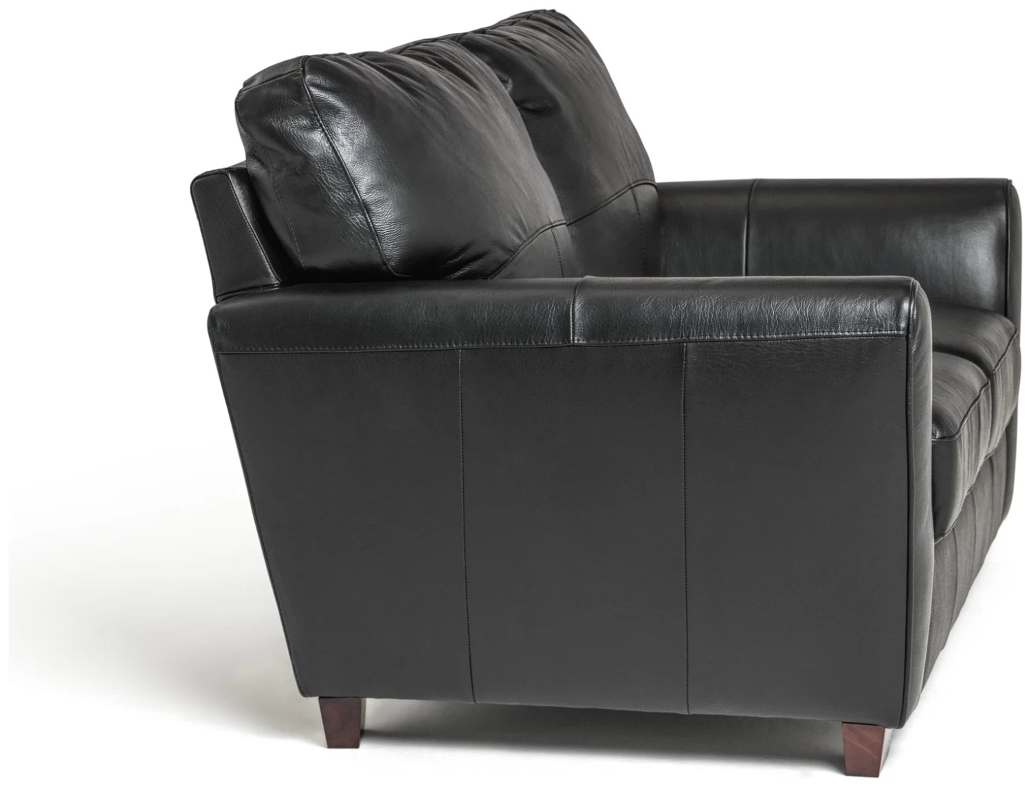 Habitat Milford Leather 2 Seater Sofa - Black 10 Habitat Milford Leather 2 Seater Sofa - Black - Image 8