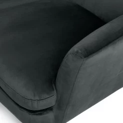 Habitat Celine Velvet Wingback Chair With Footstool-Charcoal 19 Habitat Celine Velvet Wingback Chair With Footstool-Charcoal -Sofa Discount Store 9401019 R Z006A