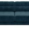 Habitat Hendricks Velvet 3 Seater Sofa - Ink Blue 2 Habitat Hendricks Velvet 3 Seater Sofa - Ink Blue -Sofa Discount Store 9401758 R Z001A
